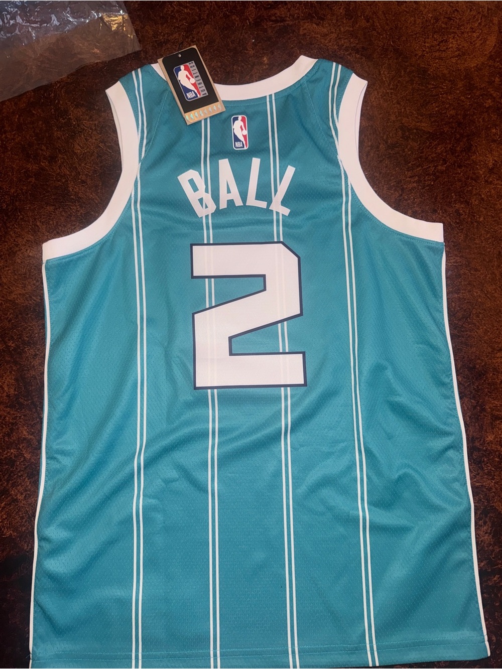 Lamelo ball Jordan Teal & White Ball #2 Retro Basketball Jersey